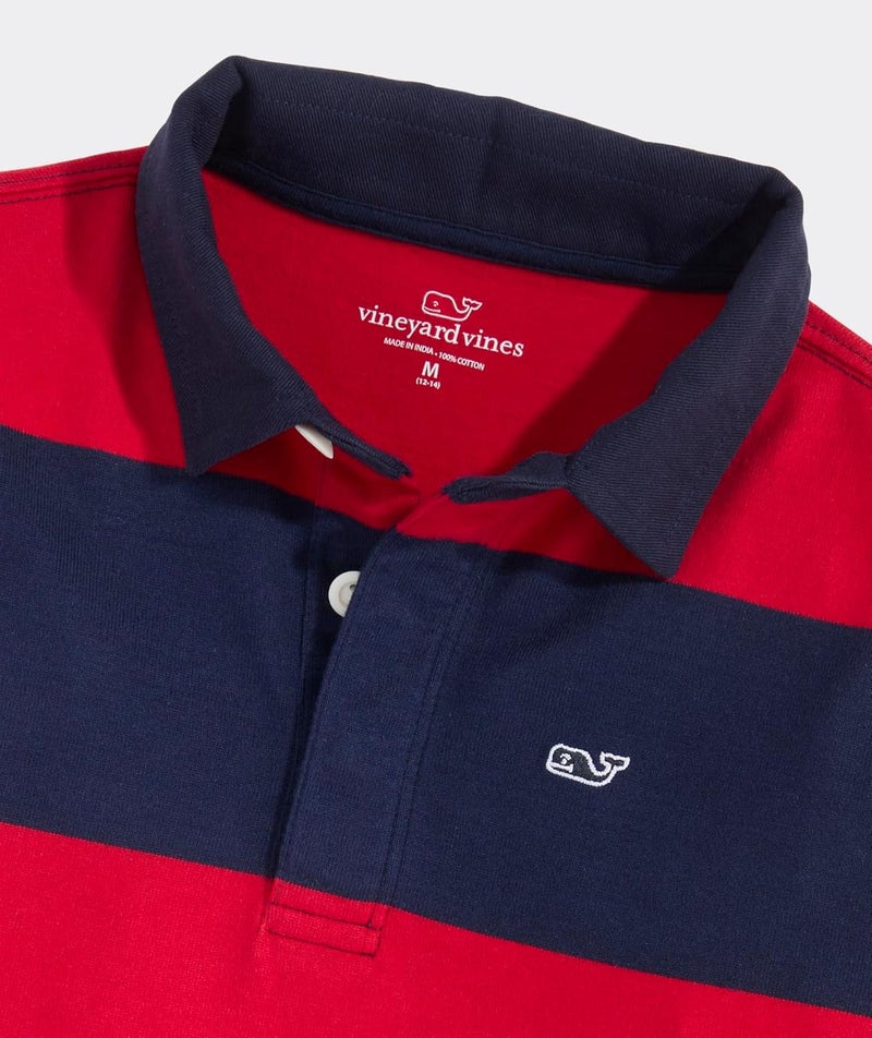 Vineyard Vines قميص رجالي مخطط من القطن للركبي - Image 3